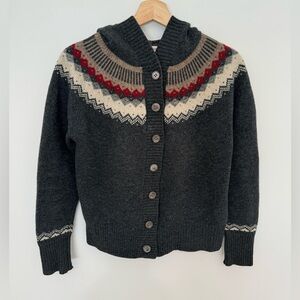 Sundance Black and Red Knit Cardigan